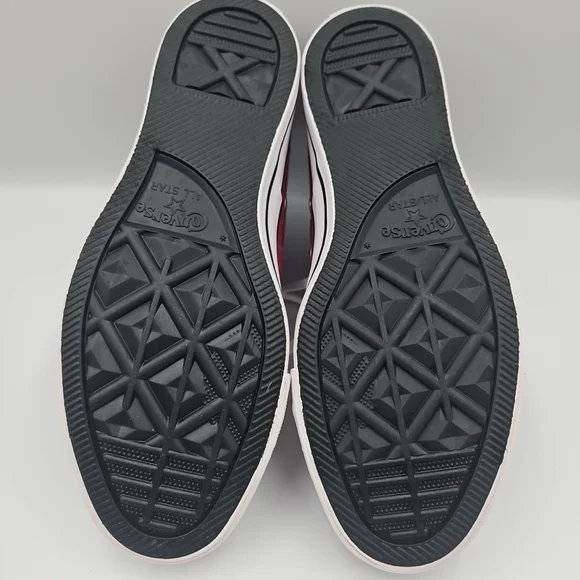 Converse Women's High-Top Sneakers - Burgundy and Black - Picture 7 of 9